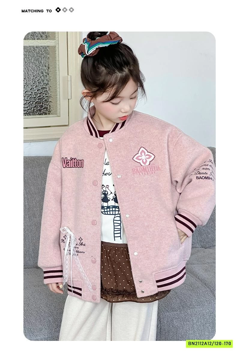 KHOÁC BOMBER HỒNG TRẦN BÔNG SZ ĐẠI