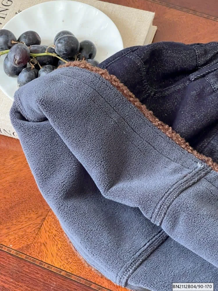 CHÂN VÁY DENIM LÓT LÔNG CỪU MÙA ĐÔNG AMBB  25K009