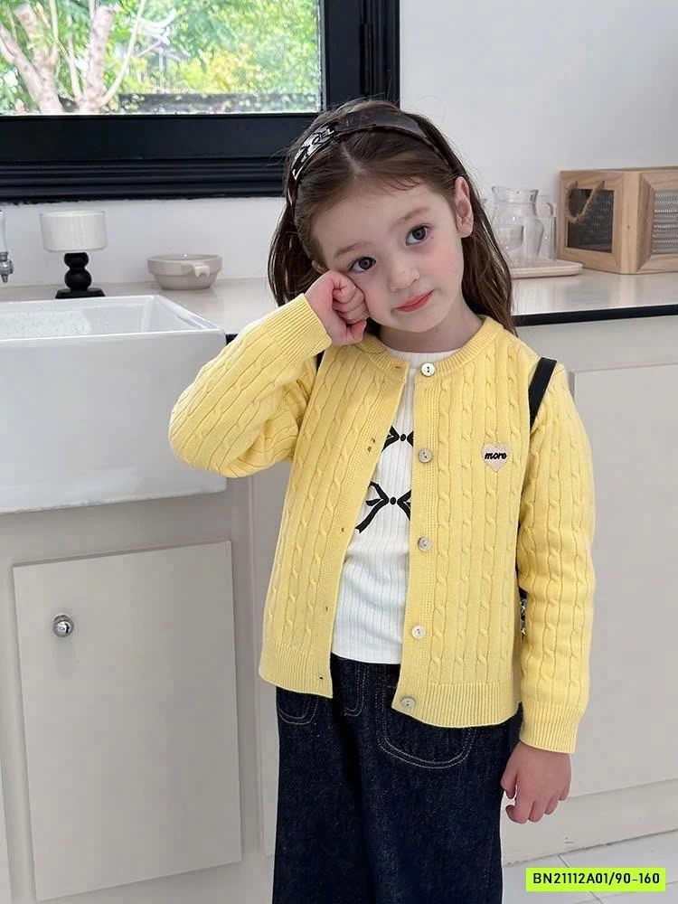 CARDIGAN THÊU TRÁI TIM 24Y159 AMBB