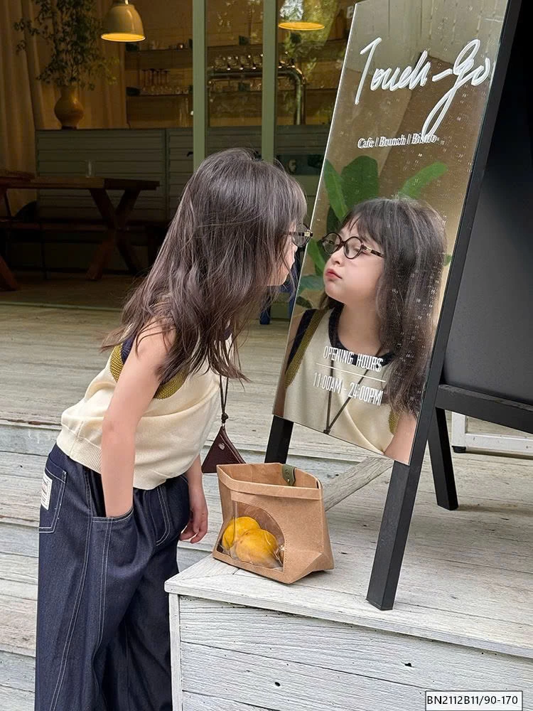 SÉT ÁO LEN 3 LỖ MIX QUẦN JEAN SUÔNG AMBB 25C176