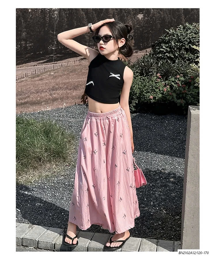 QUẦN ỐNG RỘNG IN NƠ