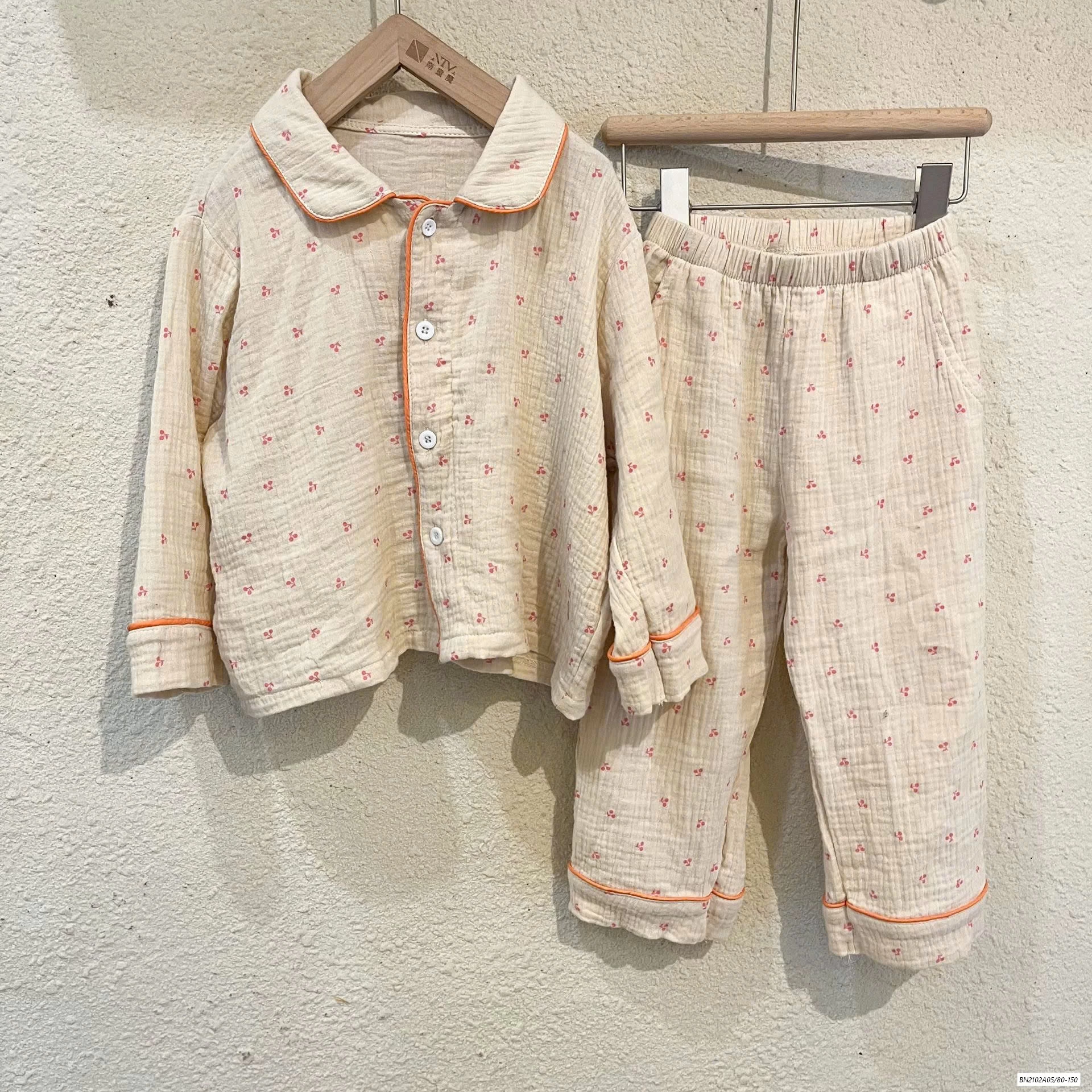 PIZAMA THÔ MỀM DÀI TAY