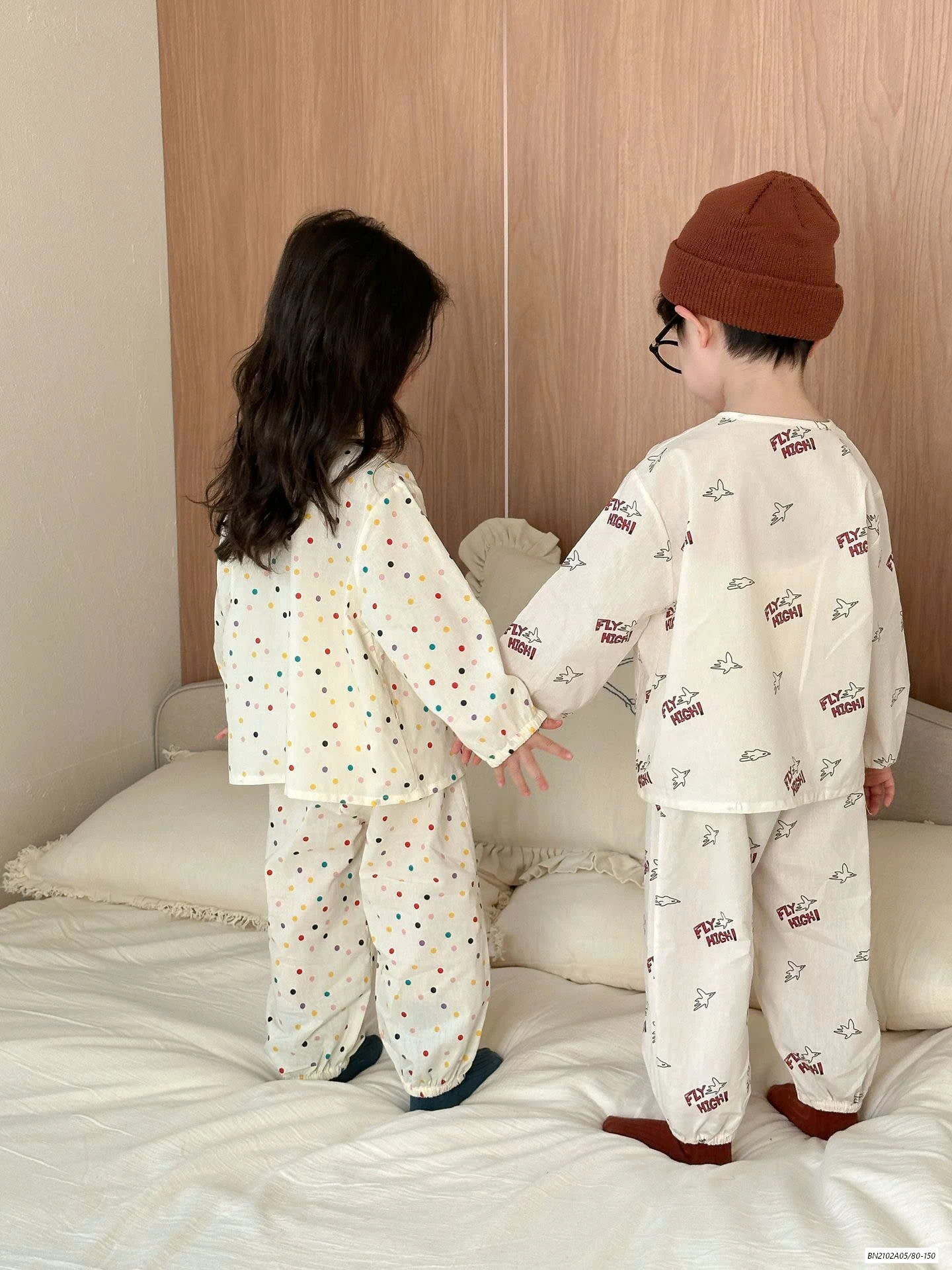 PIZAMA THÔ MỀM DÀI TAY