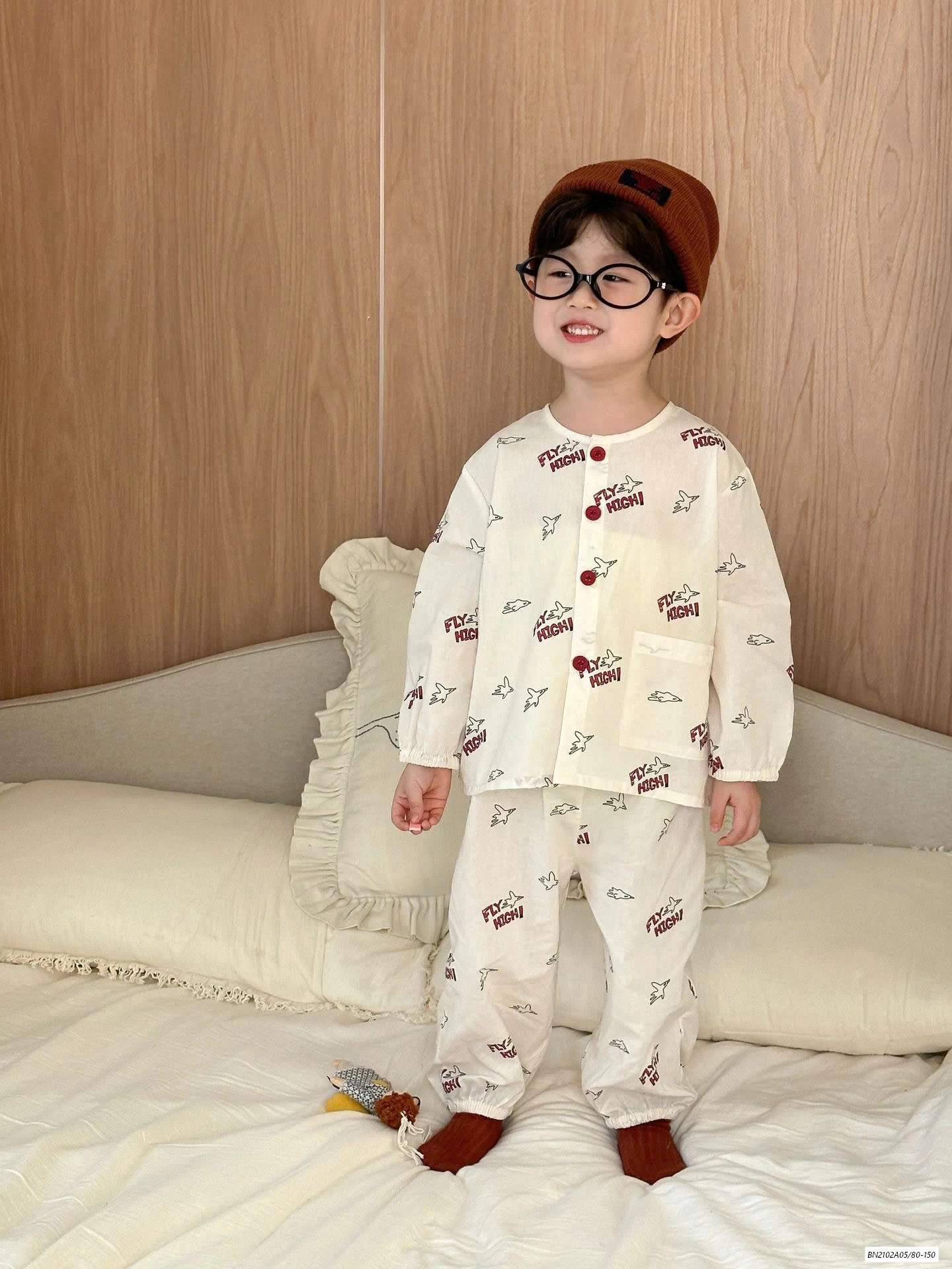 PIZAMA THÔ MỀM DÀI TAY