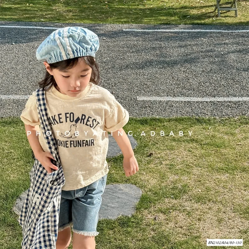 ÁO THUN XƯỚC IN CHỮ ADBABY