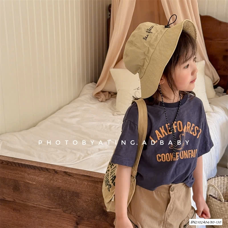 ÁO THUN XƯỚC IN CHỮ ADBABY