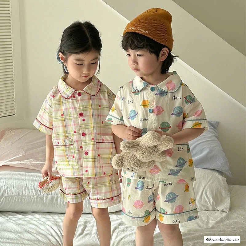 PIZAMA THÔ MỀM HỌA TIẾT