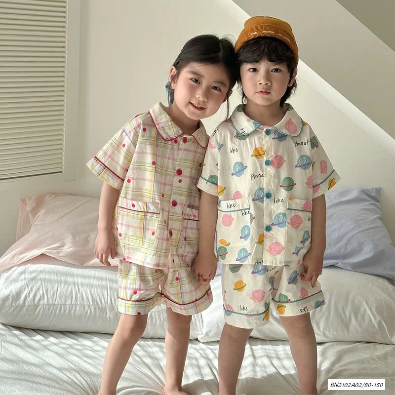 PIZAMA THÔ MỀM HỌA TIẾT