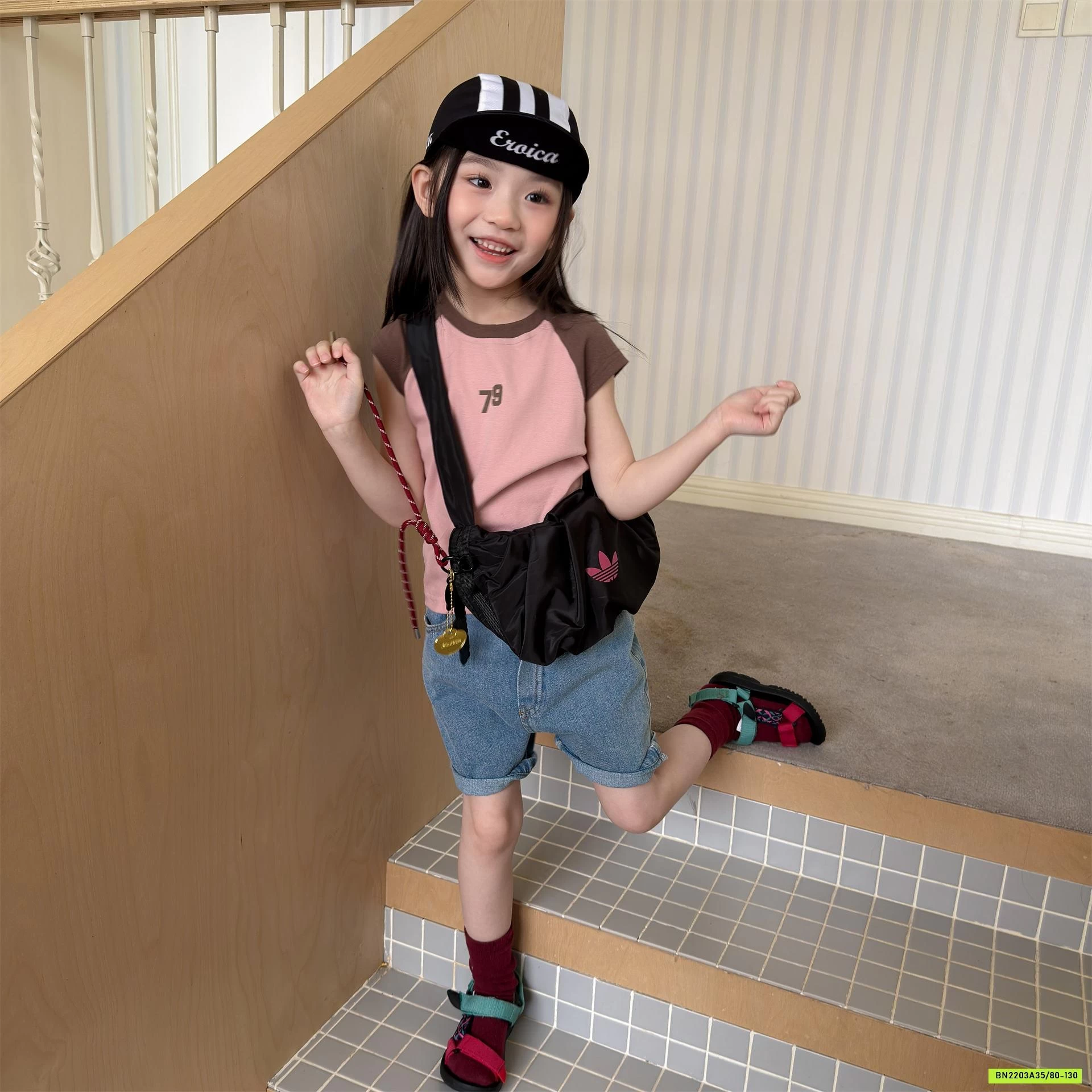 ÁO THUN TAY HẾN PHỐI MÀU SỐ 79 ADBABY