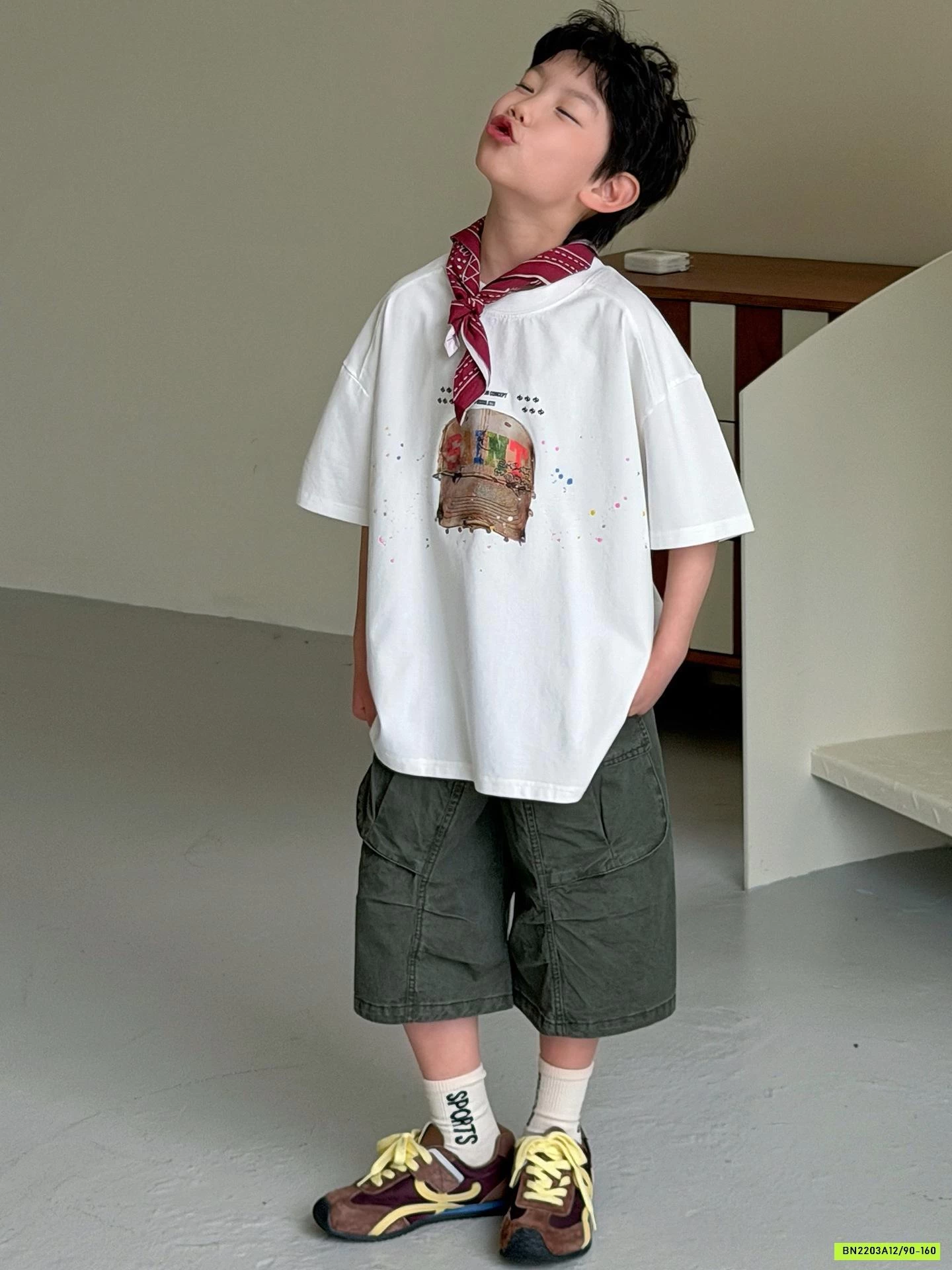 ÁO THUN IN MŨ MIX QUẦN TÚI HỘP