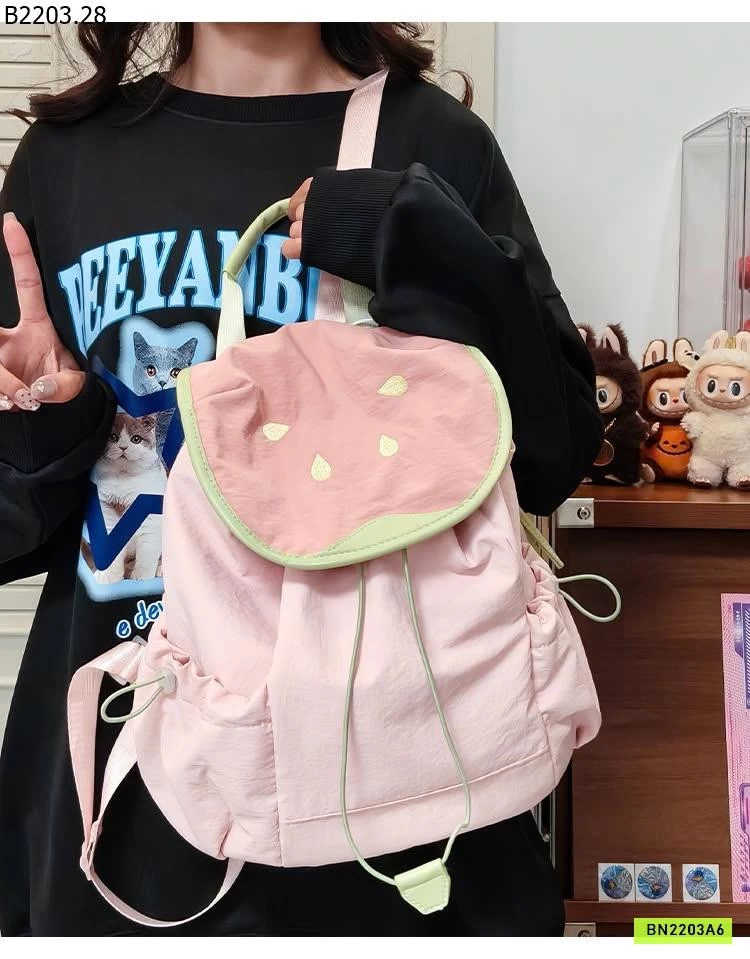 BALO VẢI HỌA TIẾT TRÁI CÂY CUTE