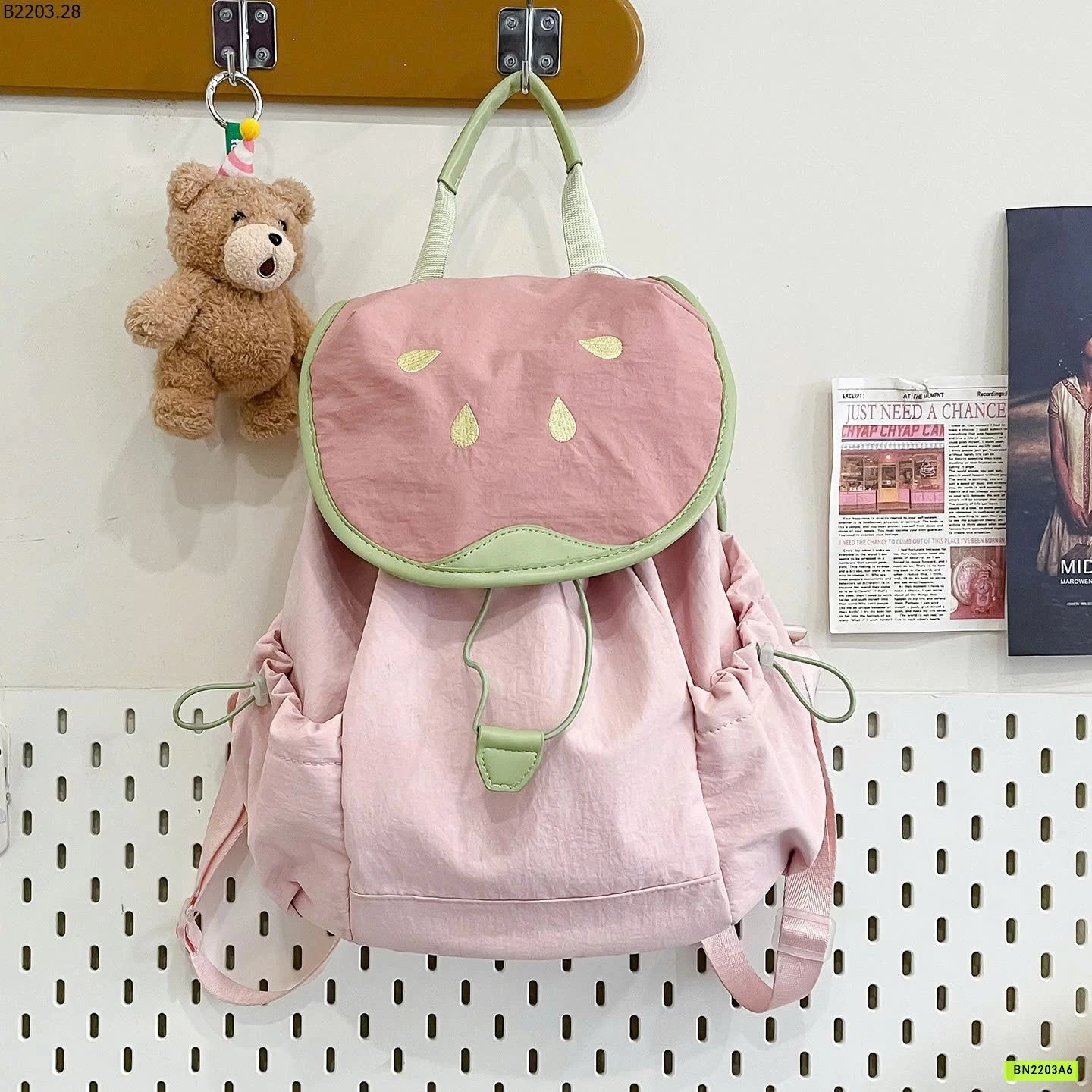 BALO VẢI HỌA TIẾT TRÁI CÂY CUTE