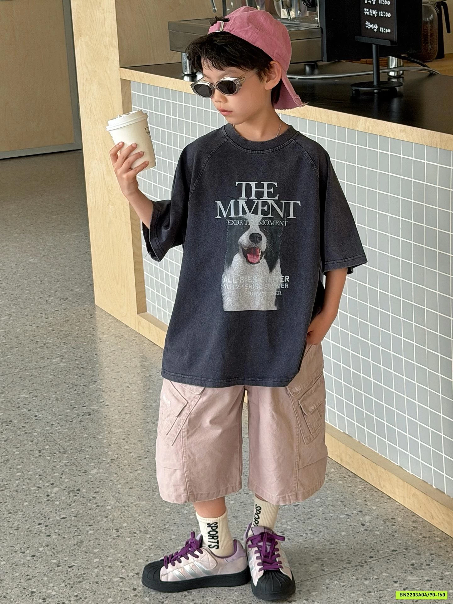 ÁO CÚN MIX SHORT HỒNG