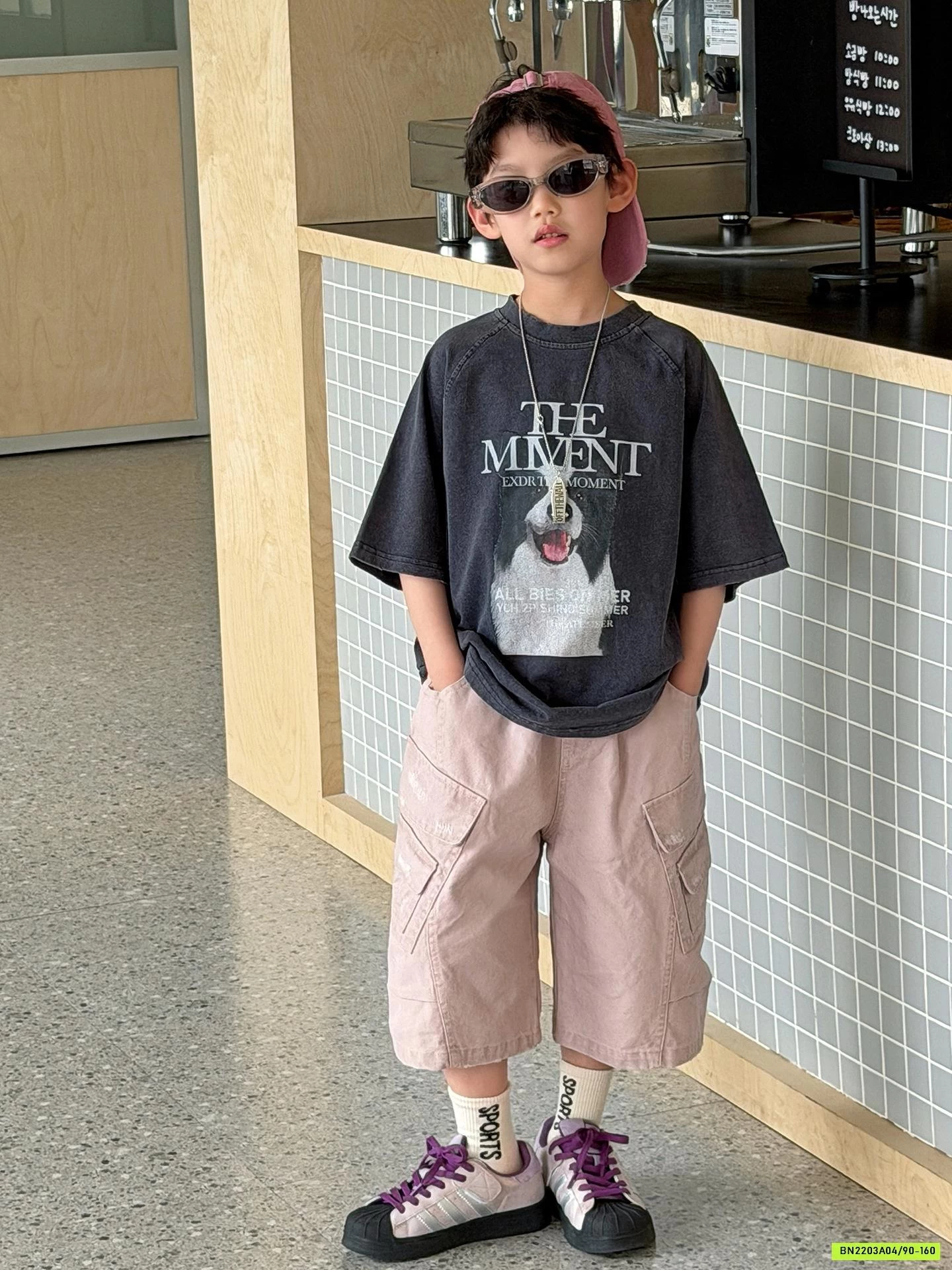 ÁO CÚN MIX SHORT HỒNG