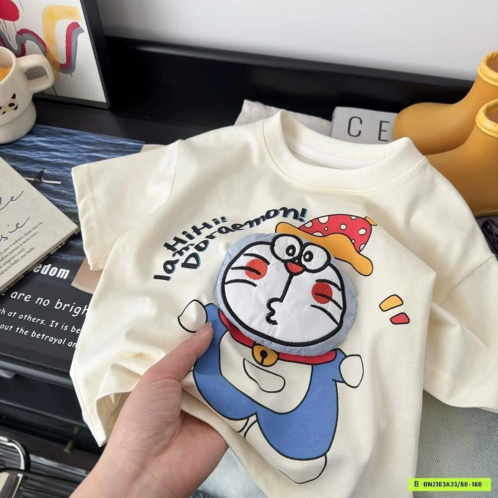 ÁO THUN GẮN GẤU BÔNG DỄ THƯƠNG