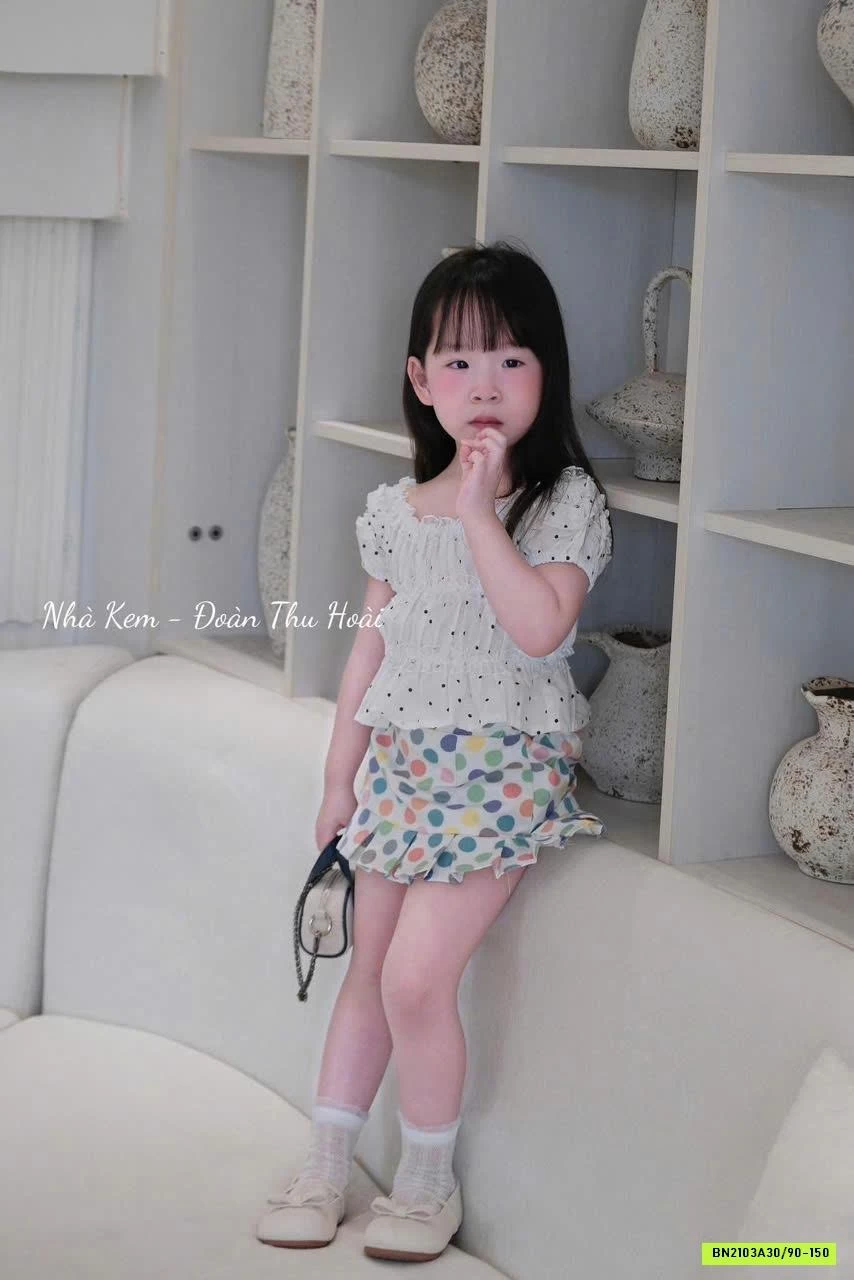 SƠ MI TAY BỒNG MIX CV SẮC MÀU T&QKIDS