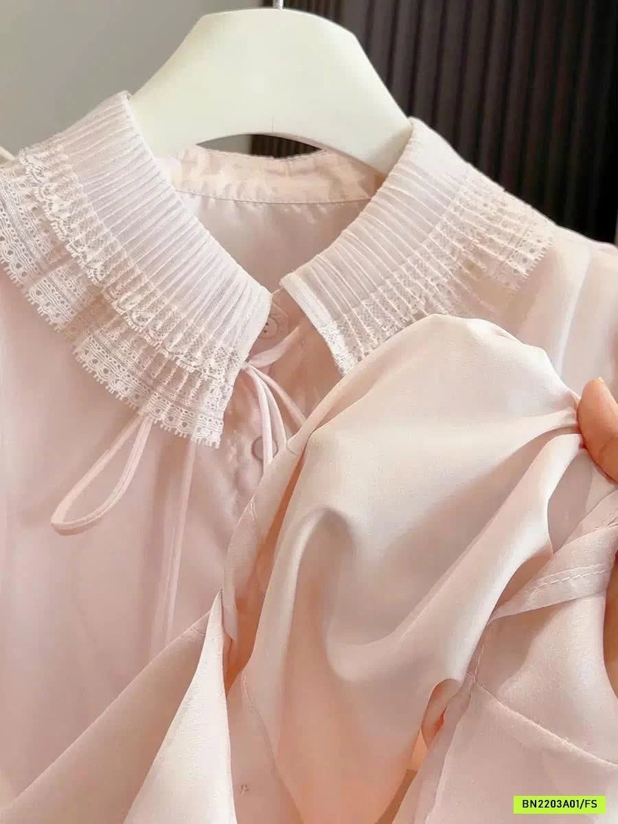 SƠ MI LỤA CỔ BÈO ANNA