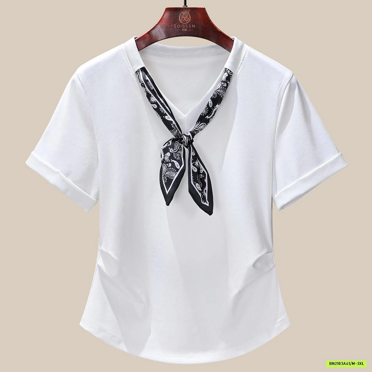 ÁO THUN RÚT EO KÈM KHĂN