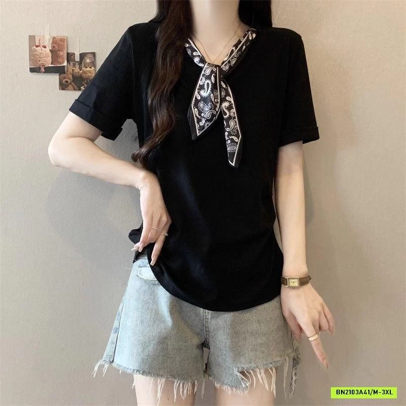 ÁO THUN RÚT EO KÈM KHĂN