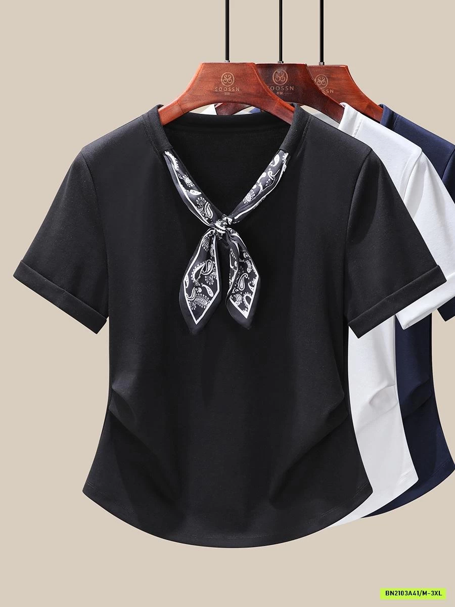 ÁO THUN RÚT EO KÈM KHĂN