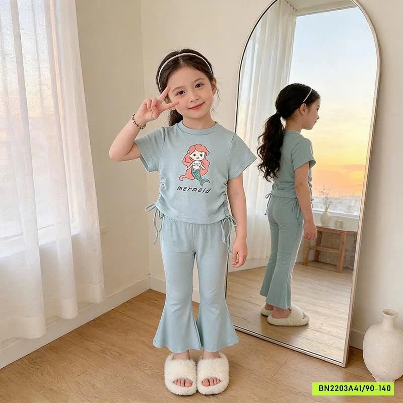 SET ÁO RÚT EO MIX ỐNG LOE BÉ GÁI