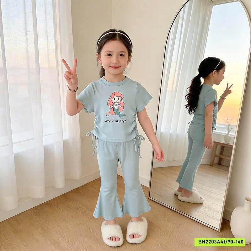 SET ÁO RÚT EO MIX ỐNG LOE BÉ GÁI