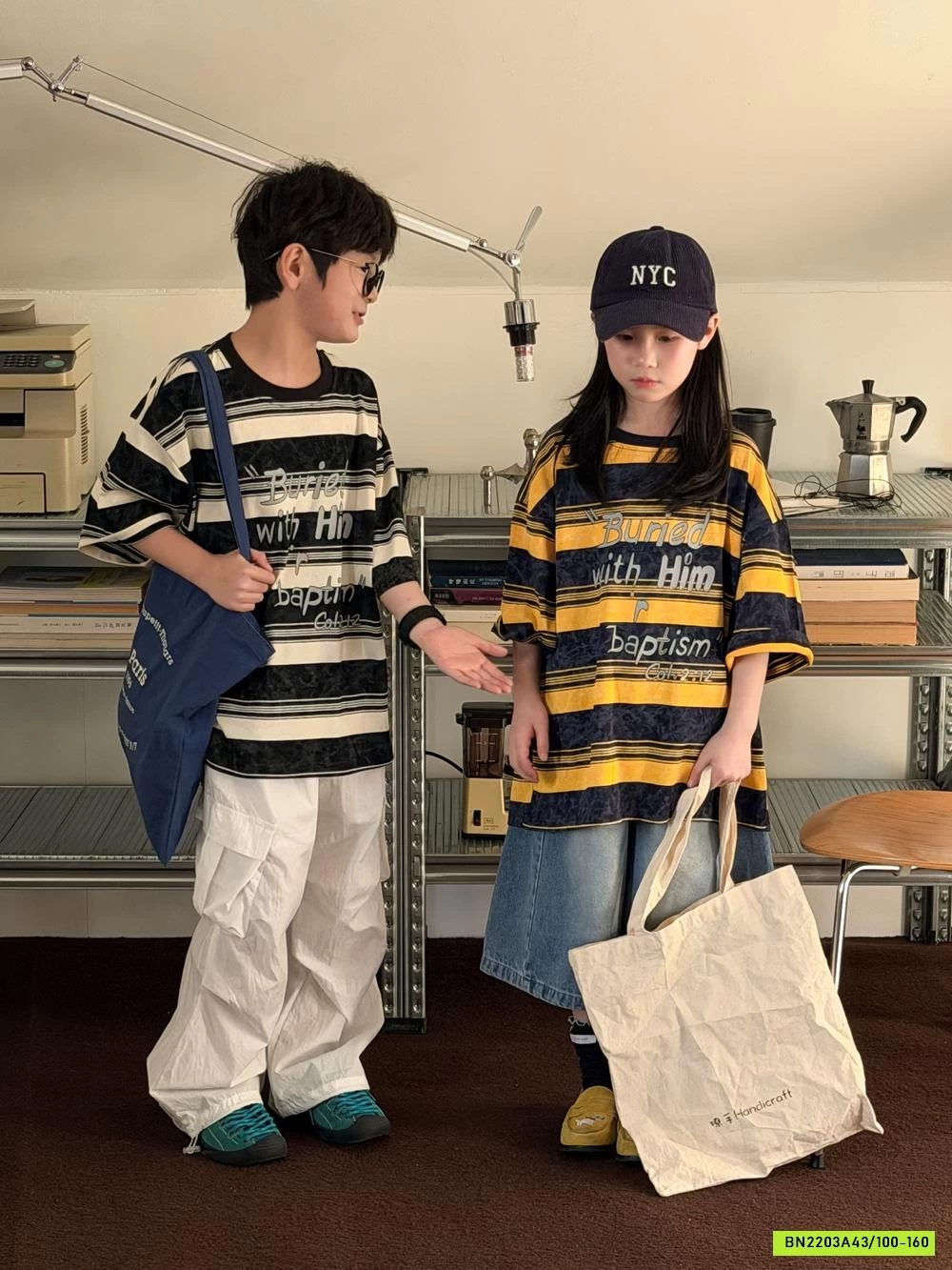 ÁO THUN KẺ CHỮ KUMAIKIDS