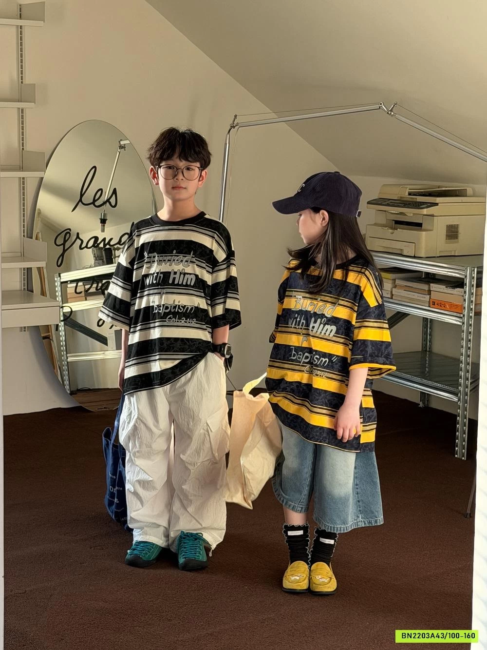 ÁO THUN KẺ CHỮ KUMAIKIDS