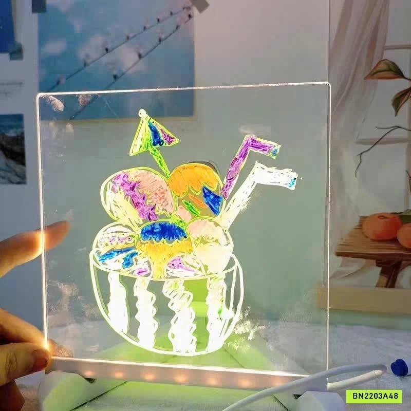 BẢNG VẼ DẠ QUANG KẾT HỢP ĐÈN LED