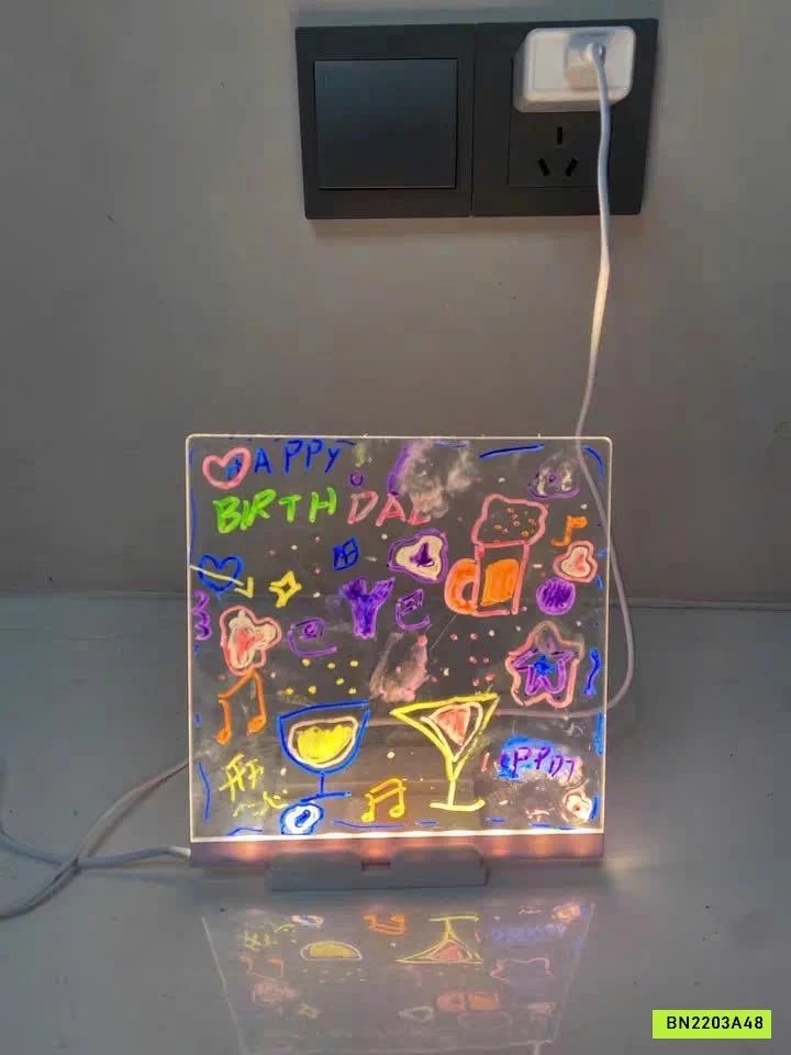 BẢNG VẼ DẠ QUANG KẾT HỢP ĐÈN LED