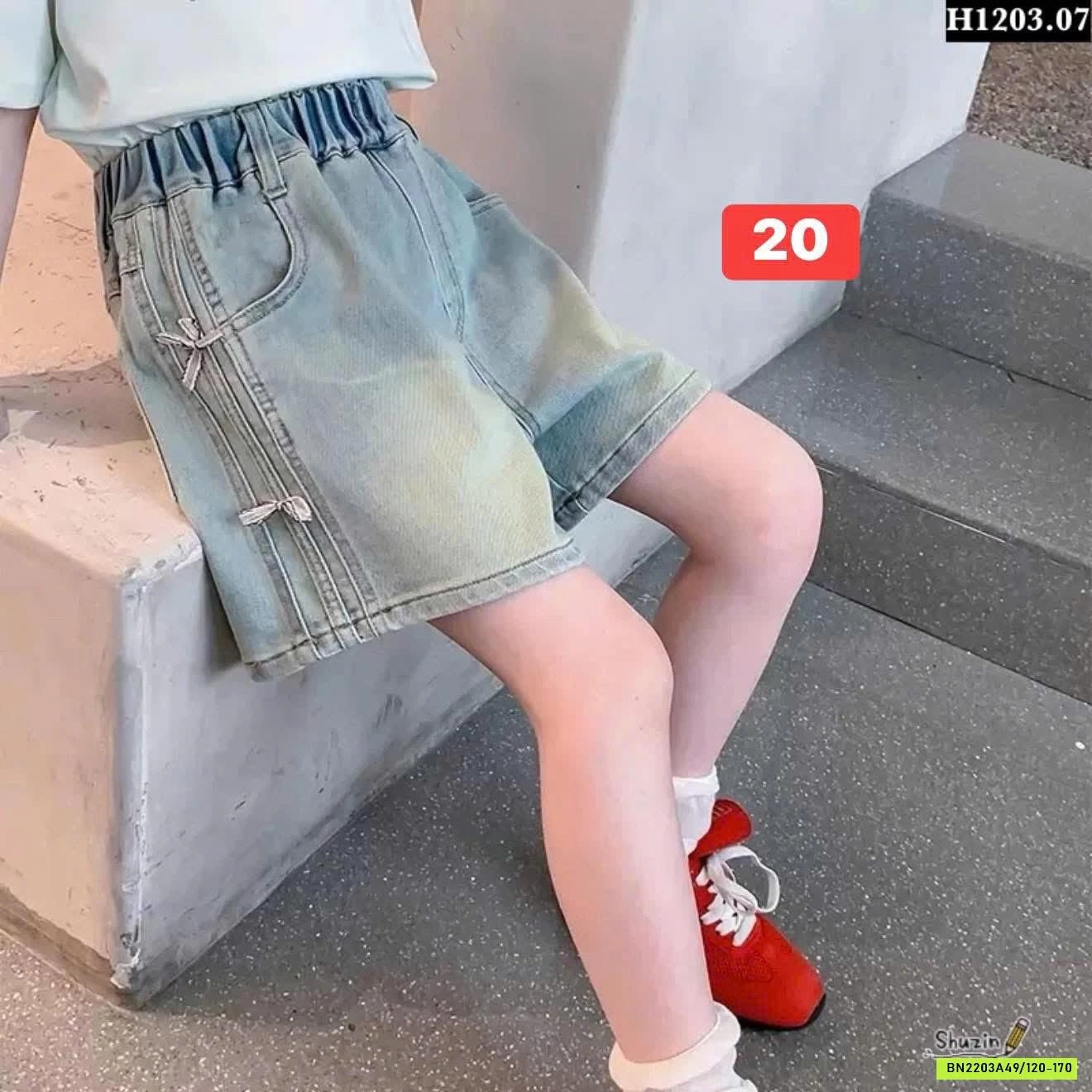 BST QUẦN SHORT JEAN BÉ GÁI