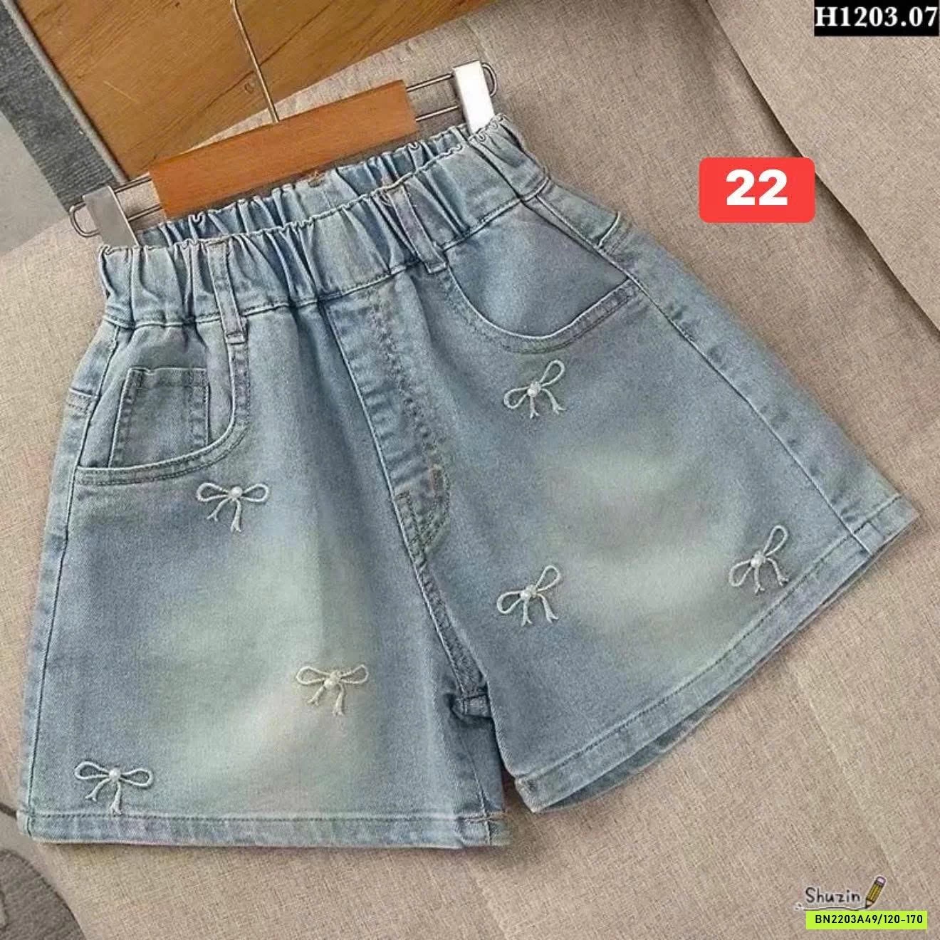 BST QUẦN SHORT JEAN BÉ GÁI