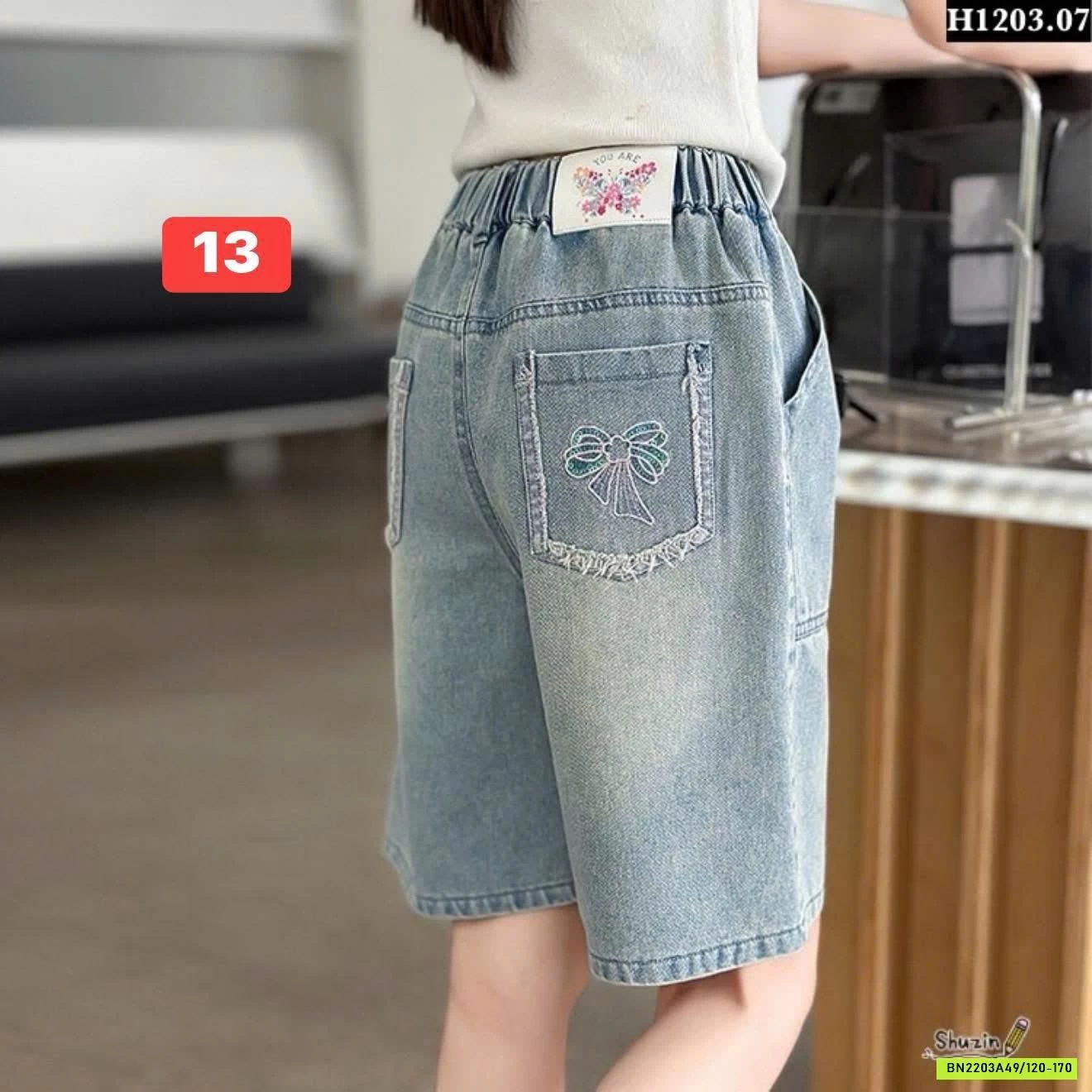 BST QUẦN SHORT JEAN BÉ GÁI