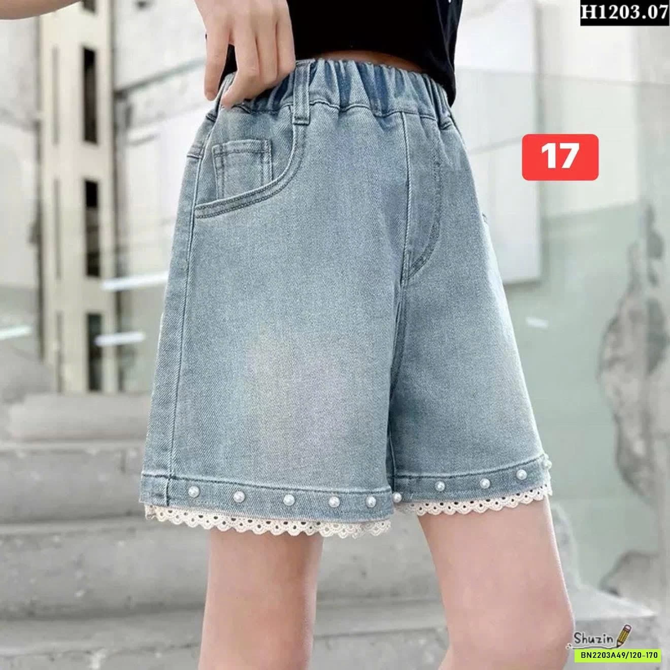BST QUẦN SHORT JEAN BÉ GÁI