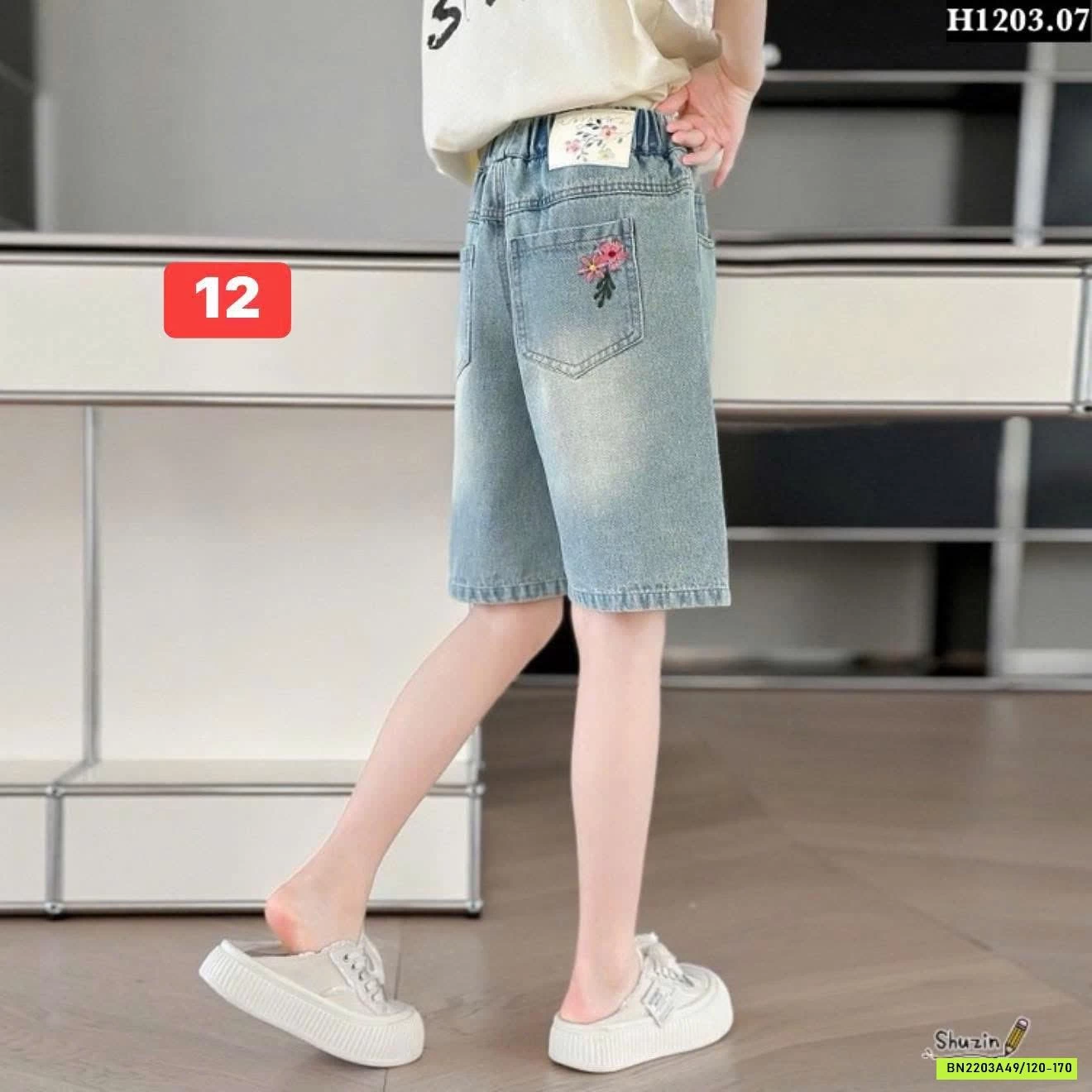 BST QUẦN SHORT JEAN BÉ GÁI