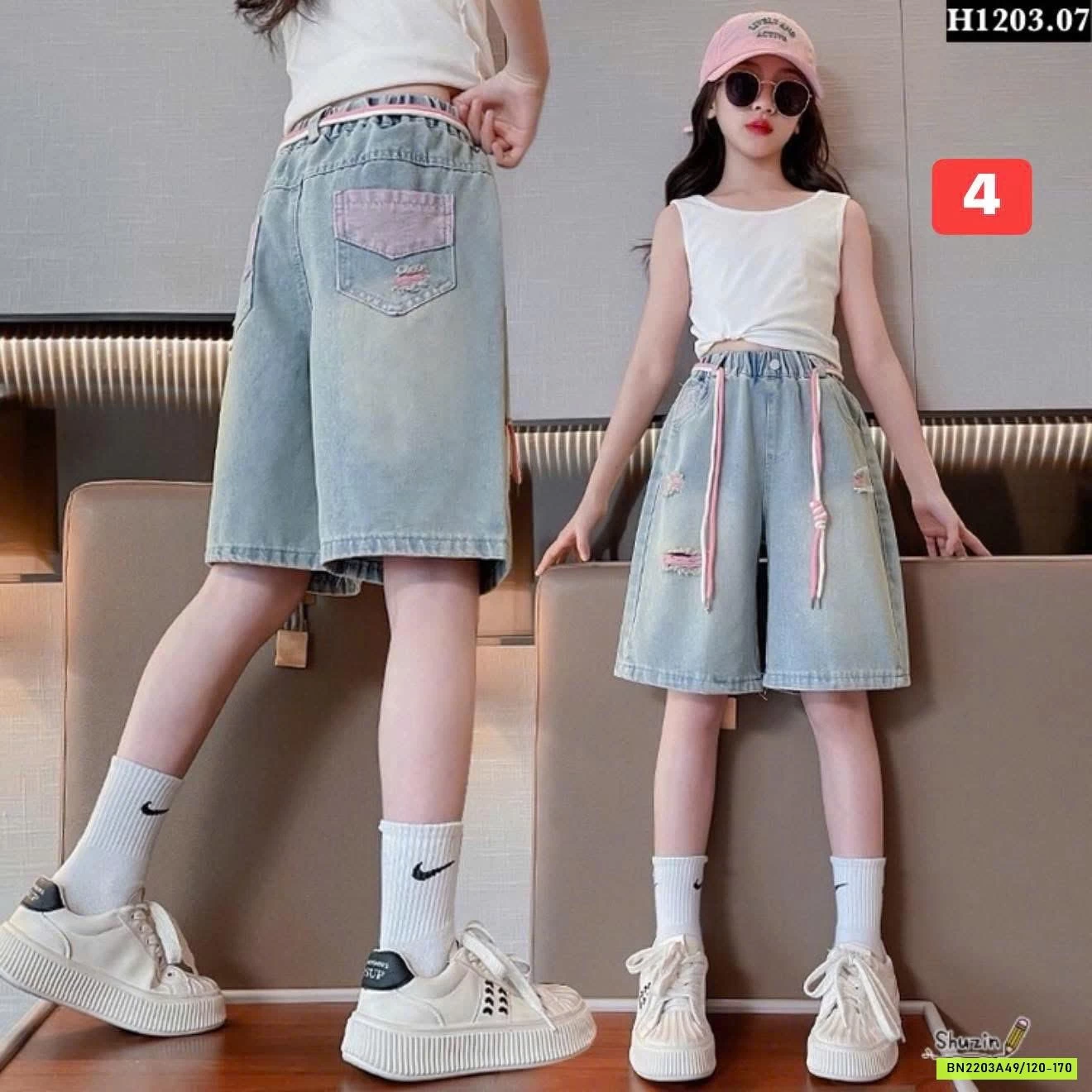 BST QUẦN SHORT JEAN BÉ GÁI