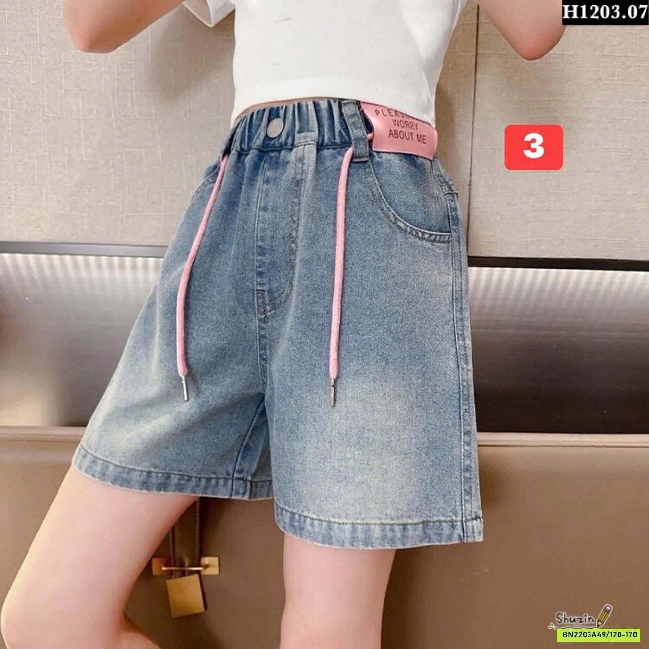 BST QUẦN SHORT JEAN BÉ GÁI