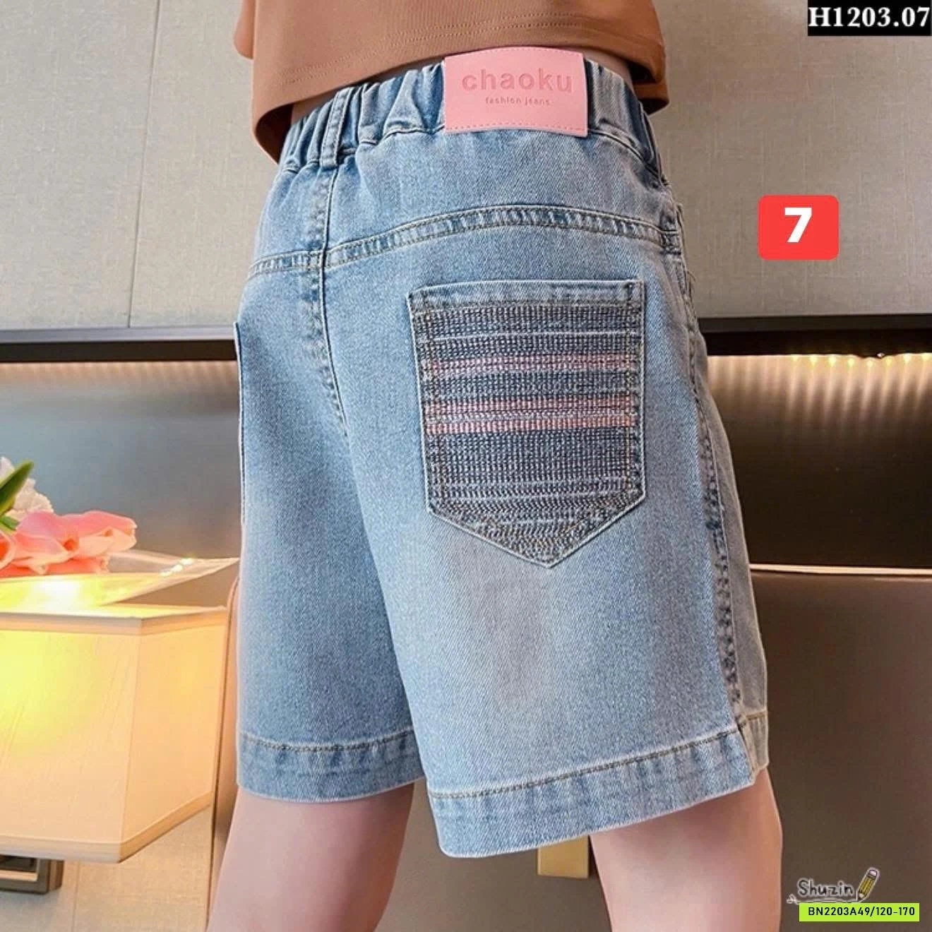 BST QUẦN SHORT JEAN BÉ GÁI