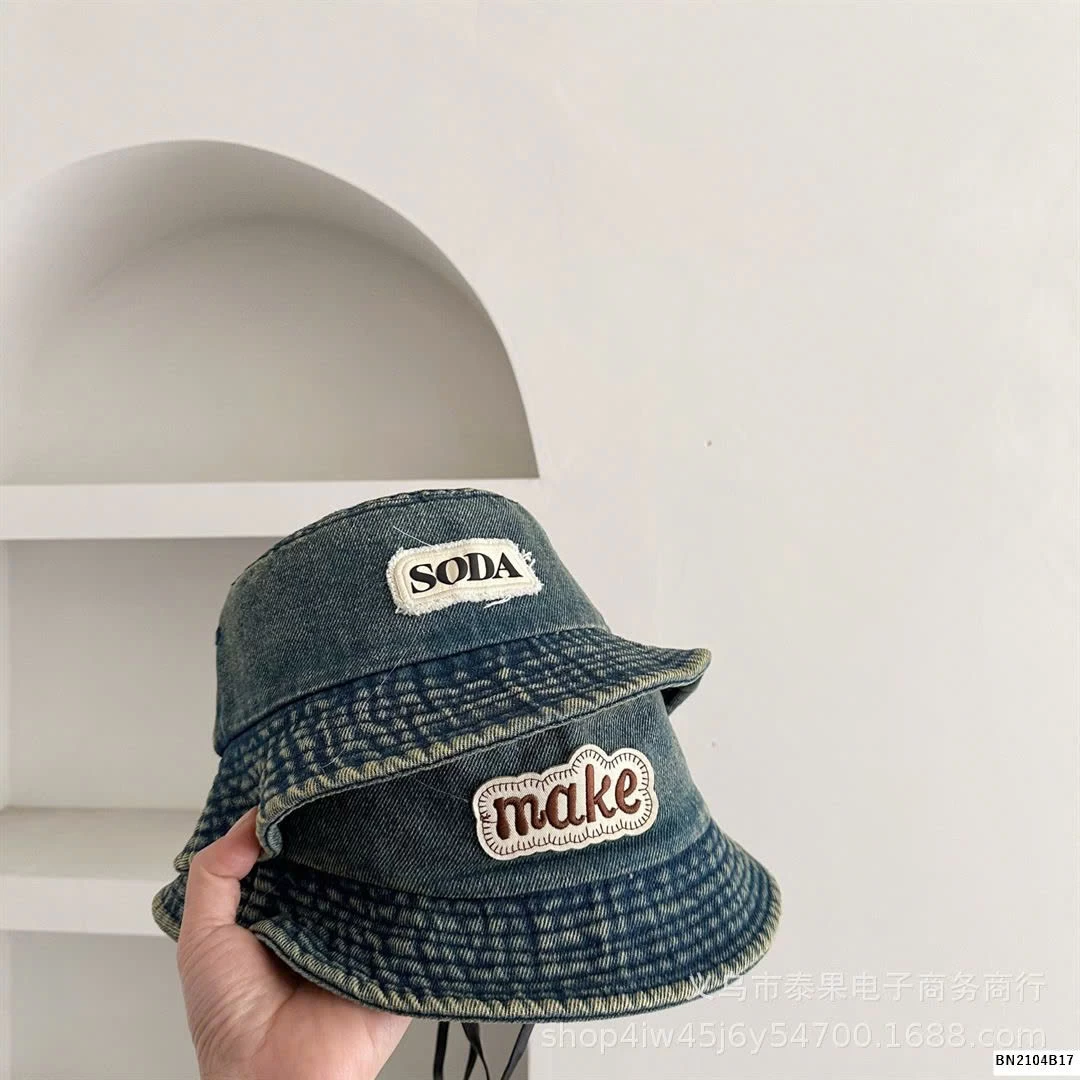 BST MŨ DENIM THÊU CHỮ