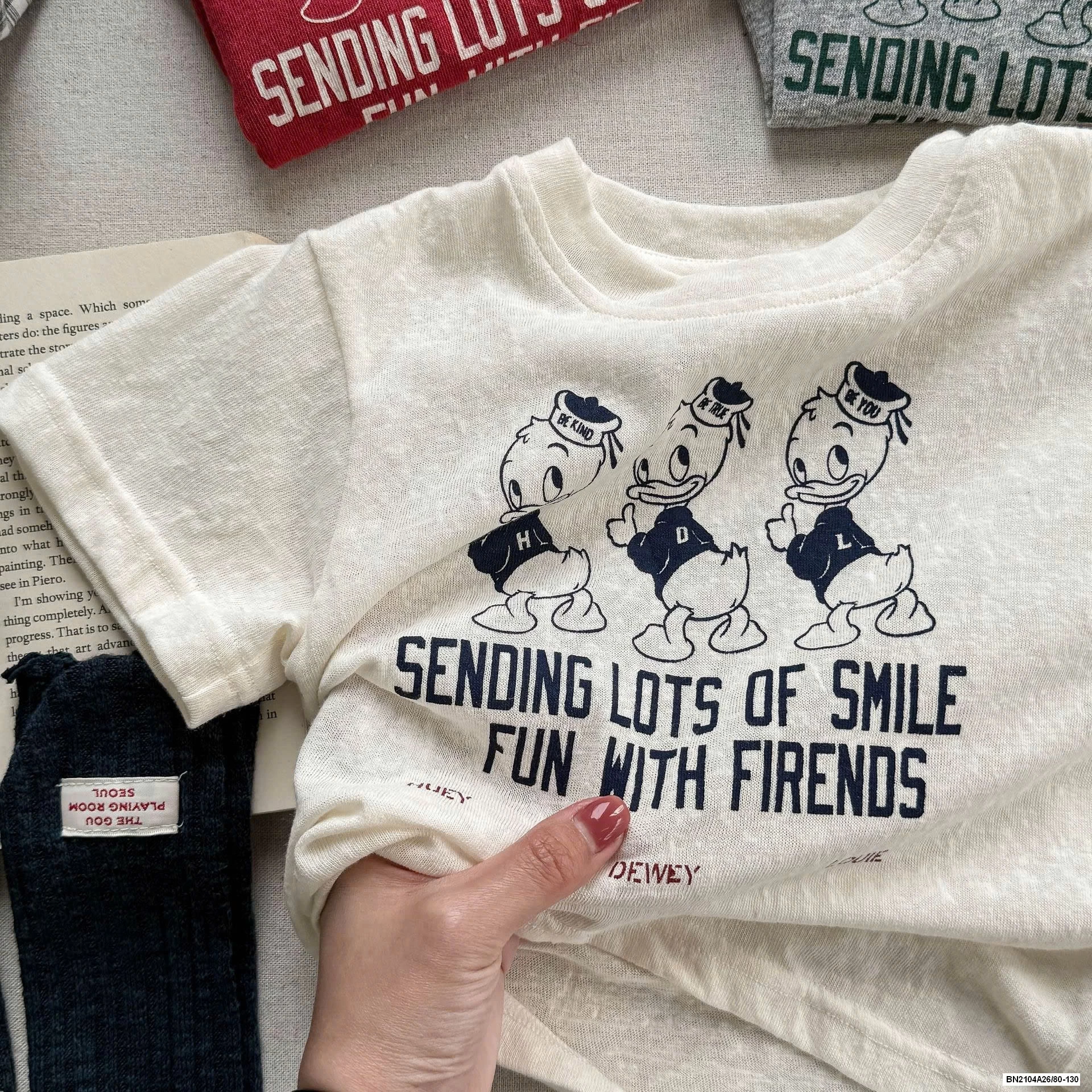 ÁO THUN GIẤY 3 CHÚ VỊT ADBABY