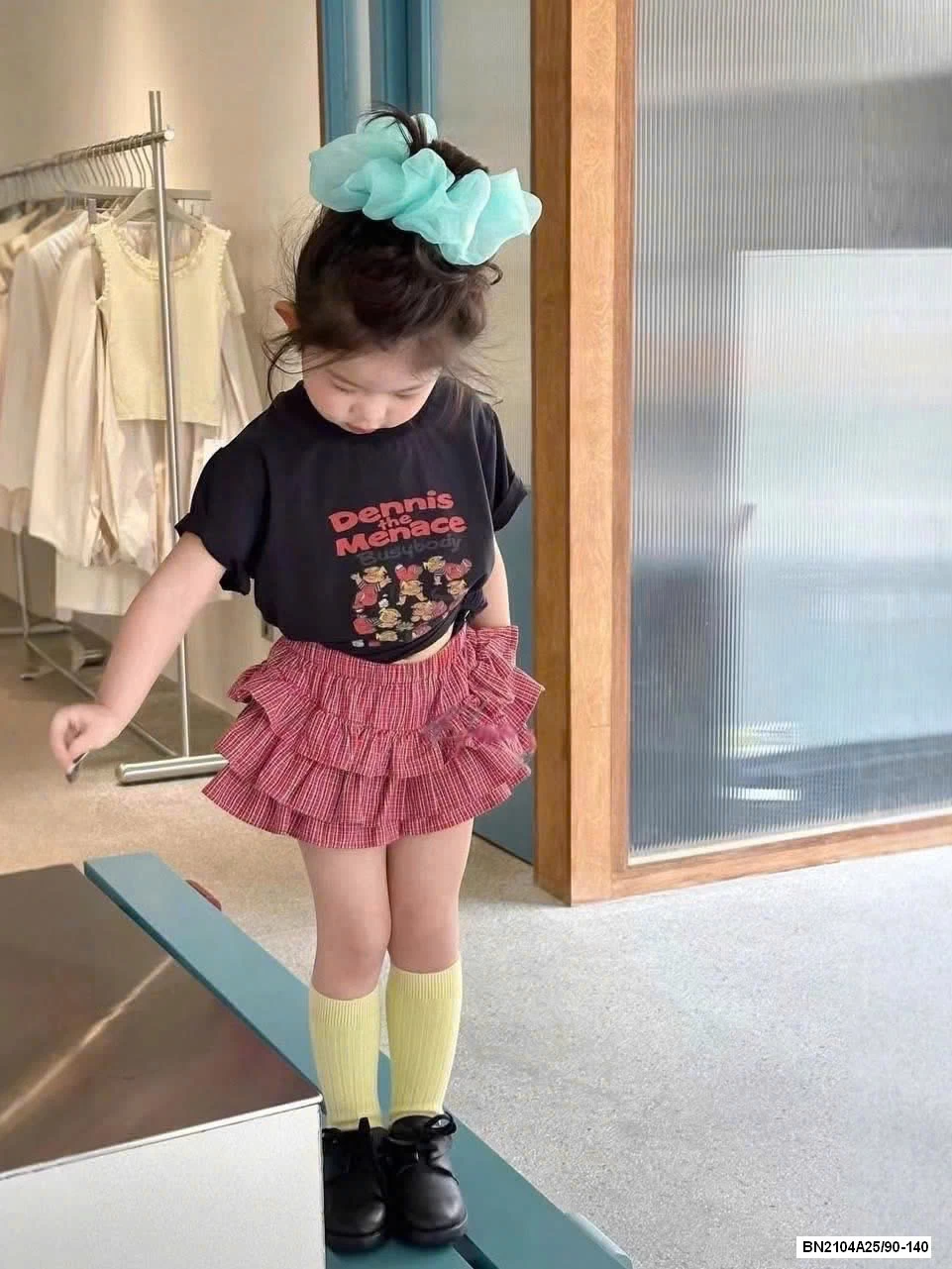 SÉT ÁO XÁM MIX CV CARO ĐỎ