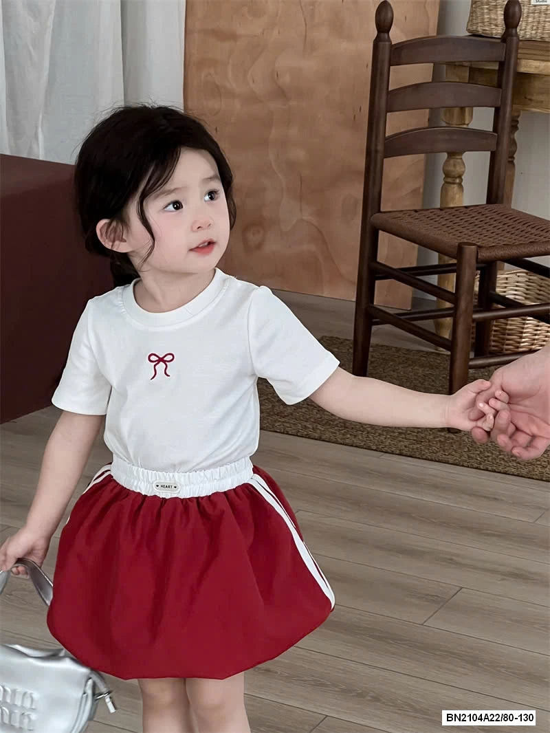 ÁO THUN THÊU NƠ MIX CV BÍ