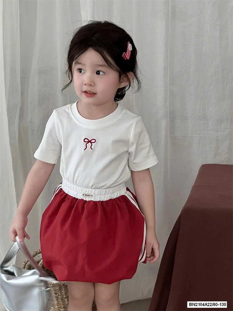 ÁO THUN THÊU NƠ MIX CV BÍ