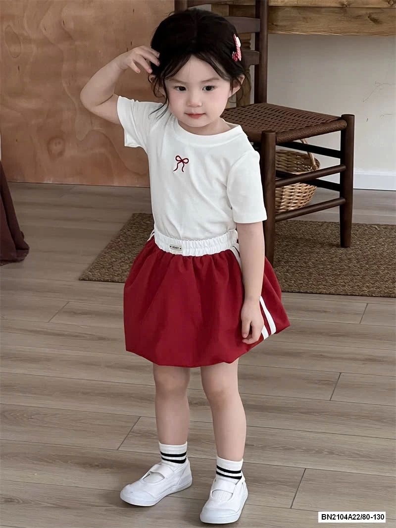 ÁO THUN THÊU NƠ MIX CV BÍ