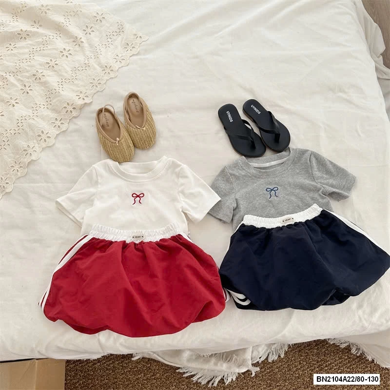 ÁO THUN THÊU NƠ MIX CV BÍ