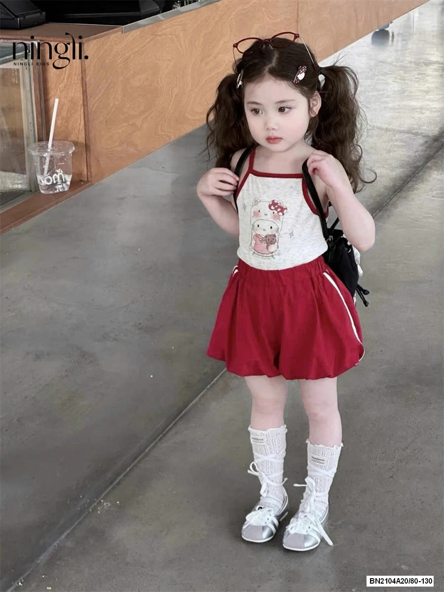 SÉT ÁO 2 DÂY QUẦN BÍ ĐỎ