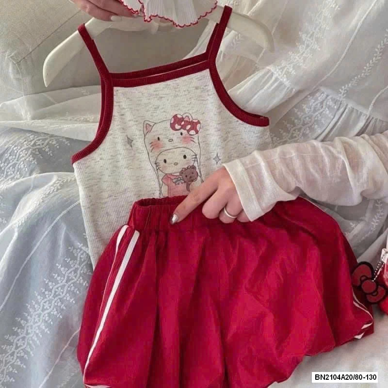 SÉT ÁO 2 DÂY QUẦN BÍ ĐỎ