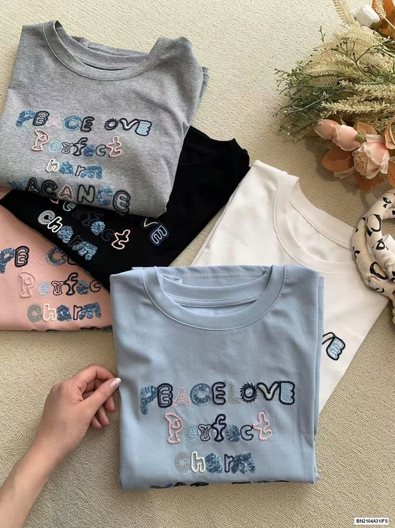 ÁO THUN THÊU CHỮ