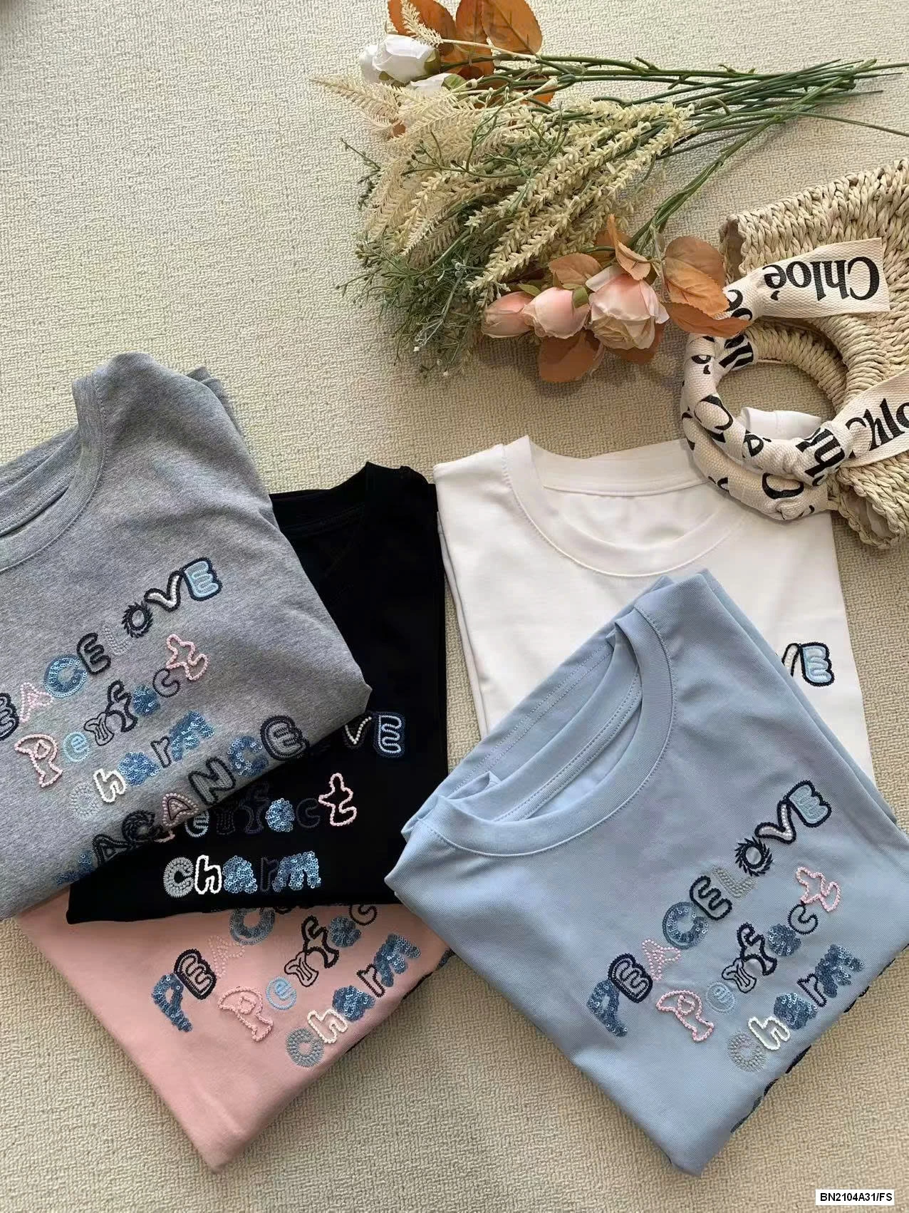 ÁO THUN THÊU CHỮ