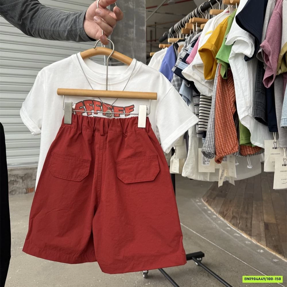 SHORT ĐỎ IN CHỮ